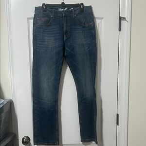 Silver Jeans Co. Men's Dark Blue Slim Straight Jeans